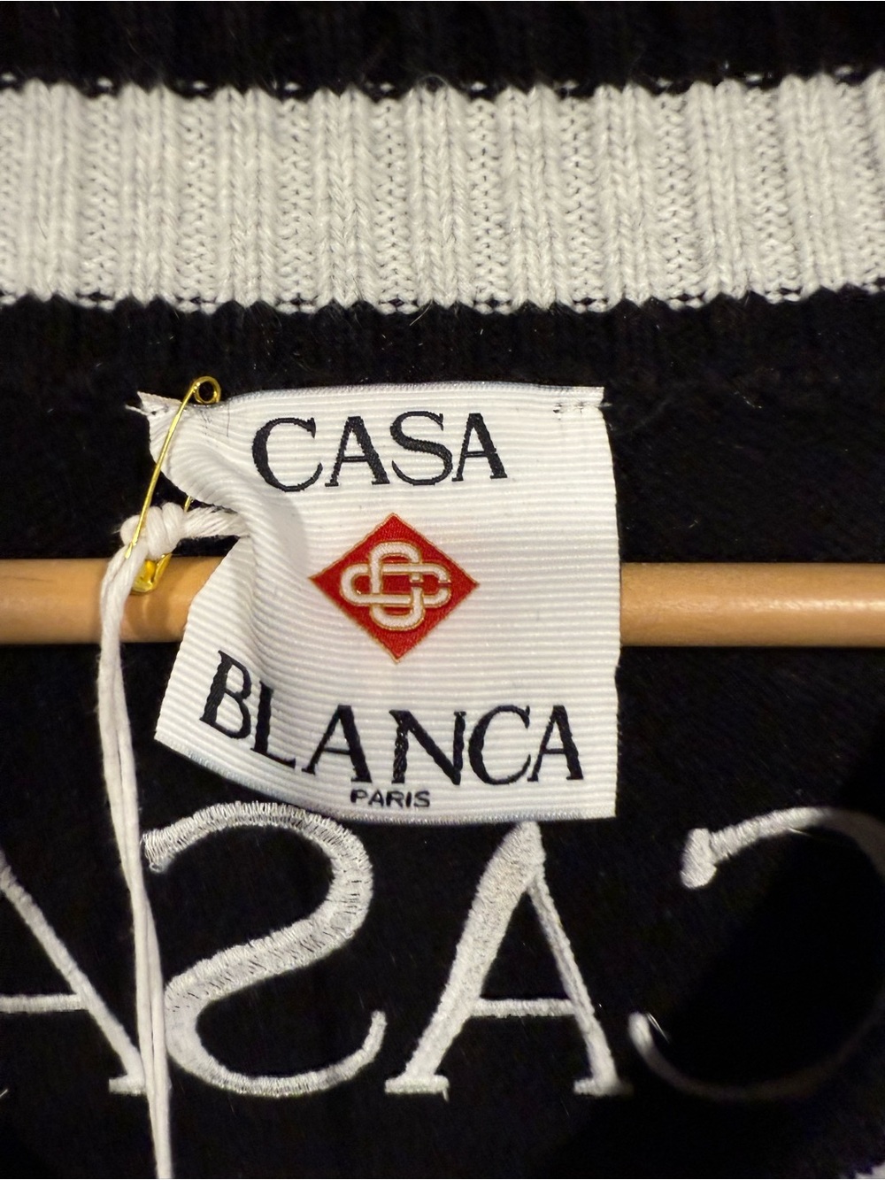 Casablanca Embroidered Mountain Temple Cardigan Graphic Sweater - Picture 7 of 12